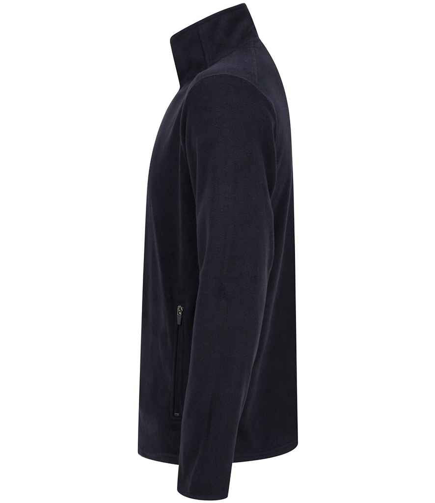 Henbury Zip Neck Micro Fleece - Navy