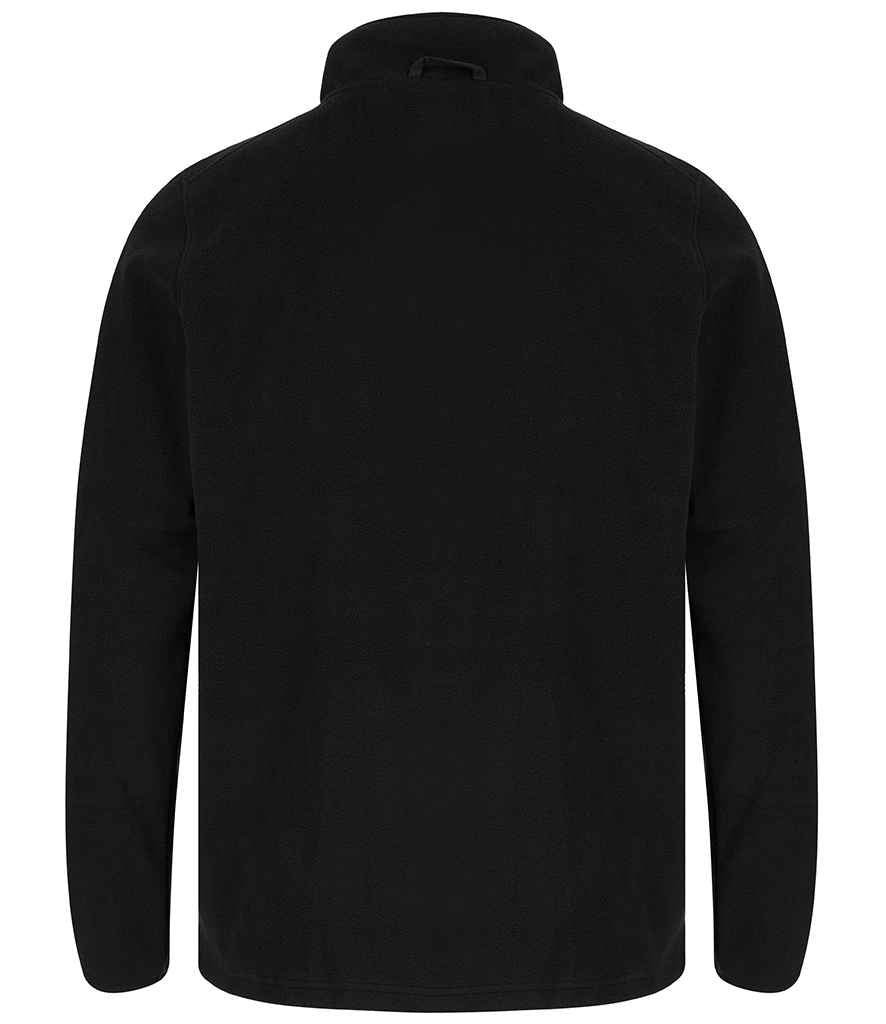 Henbury Recycled Polyester Micro Fleece Jacket - Black