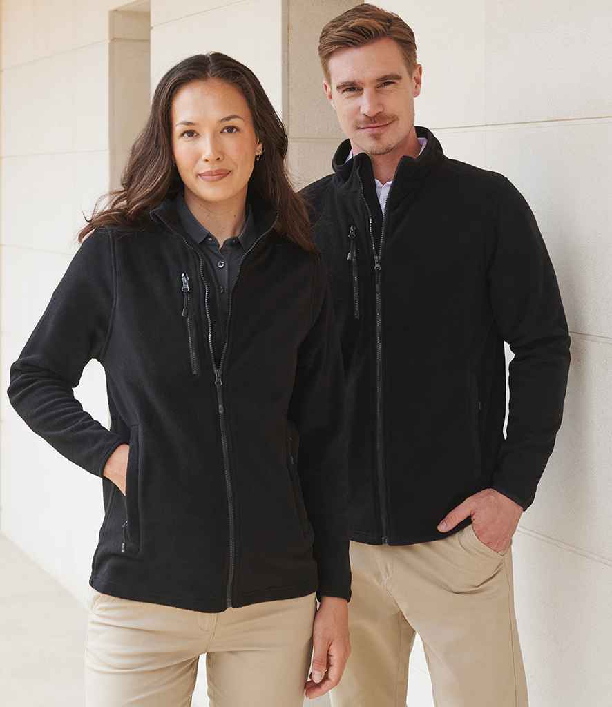 Henbury Recycled Polyester Micro Fleece Jacket - Black