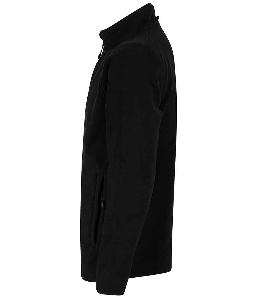 Henbury Recycled Polyester Micro Fleece Jacket - Black