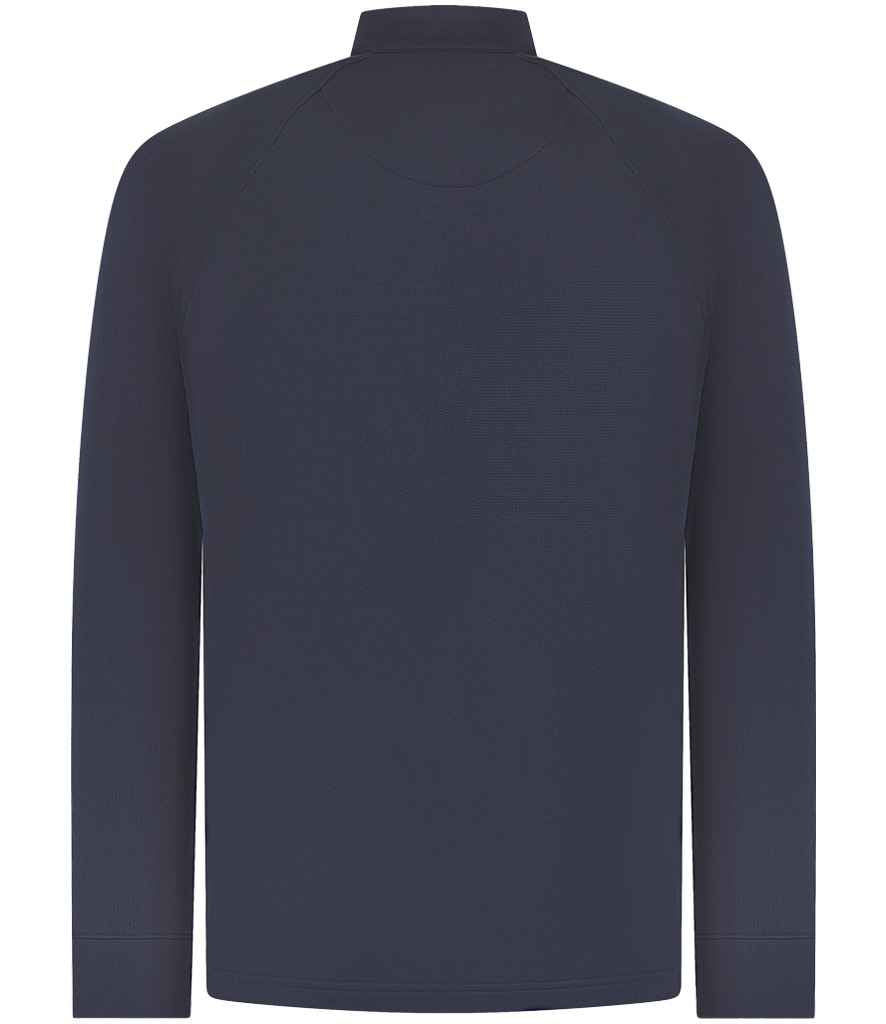 Henbury Zip Neck Wicking Top - Navy