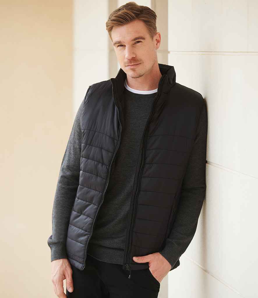 Henbury Unisex Padded Gilet - Black