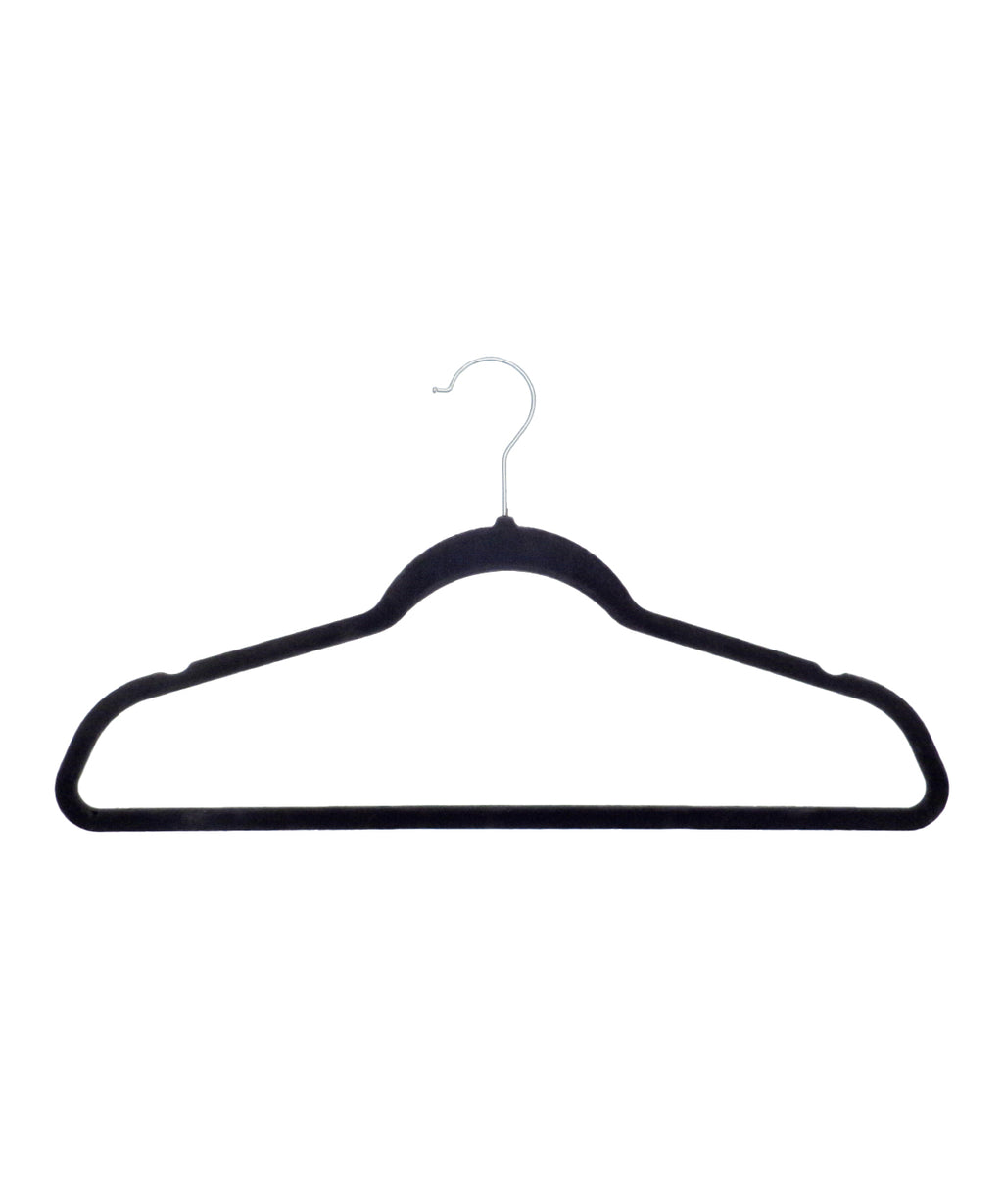 Velvet-effect coat hangers (25-pack)