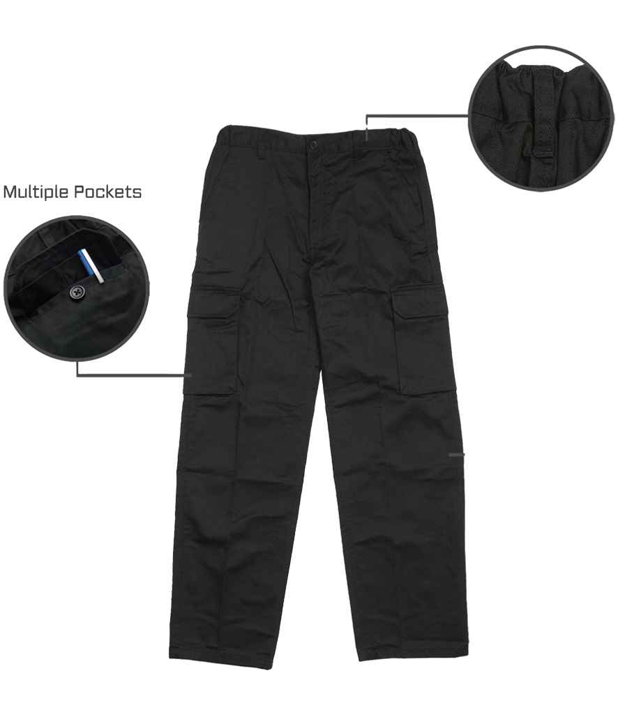 Warrior Cargo Trousers - Black