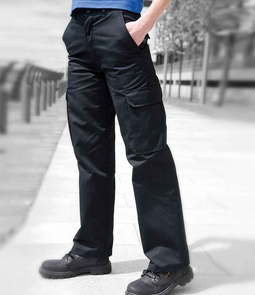 Warrior Ladies Cargo Trousers - Black