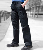Warrior Ladies Cargo Trousers - Black