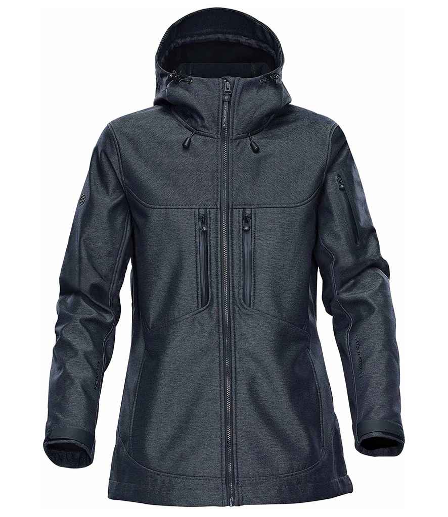 Stormtech Ladies Epsilon 2 Hooded Soft Shell Jacket - Charcoal Twill