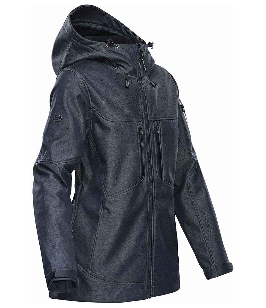 Stormtech Ladies Epsilon 2 Hooded Soft Shell Jacket - Charcoal Twill