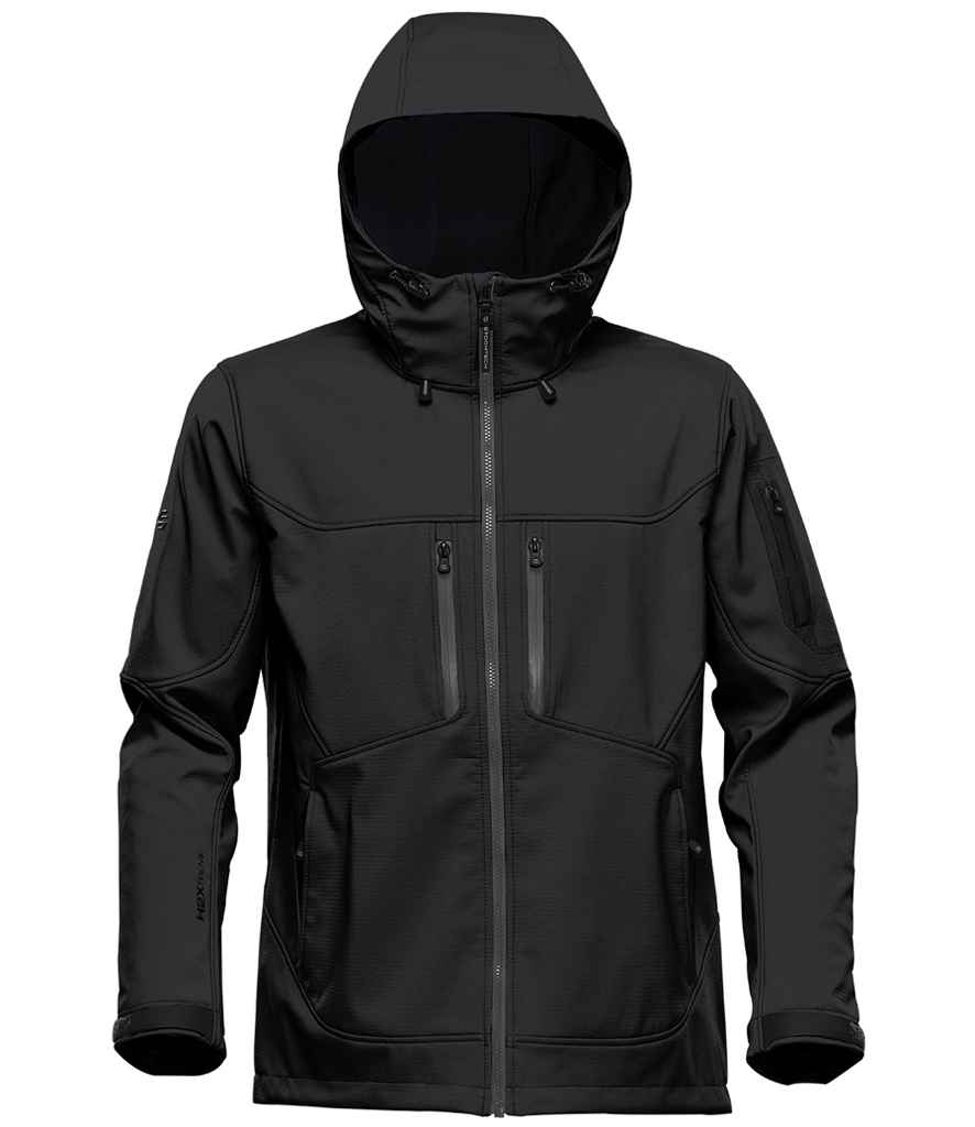 Stormtech Epsilon 2 Hooded Soft Shell Jacket - Black/Graphite Grey