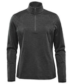 Stormtech Ladies Treeline Performance 1/4 Zip Pullover - Black Heather
