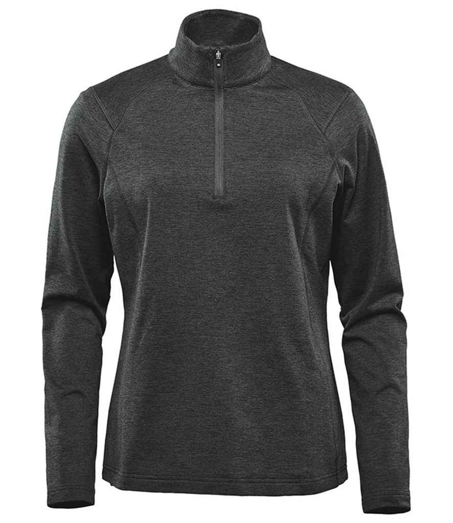 Stormtech Ladies Treeline Performance 1/4 Zip Pullover - Black Heather