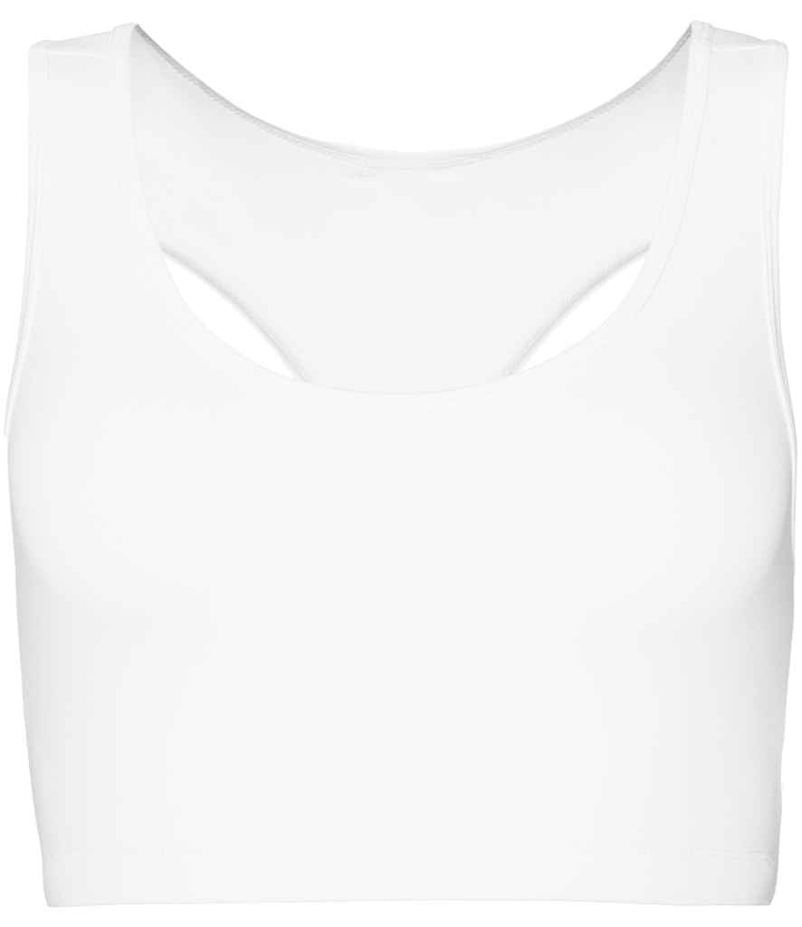 AWDis Ladies Cool Sports Crop Top - Arctic White