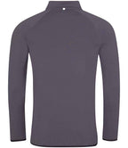 AWDis Cool Half Zip Sweat Top - Charcoal/Jet Black