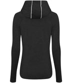AWDis Ladies Cool Cowl Neck Top - Black Slate Melange