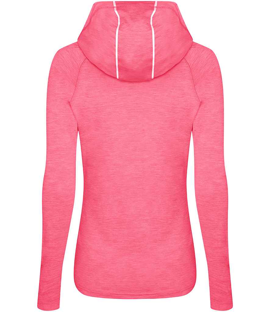 AWDis Ladies Cool Cowl Neck Top - Electric Pink Melange