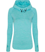 AWDis Ladies Cool Cowl Neck Top - Ocean Melange