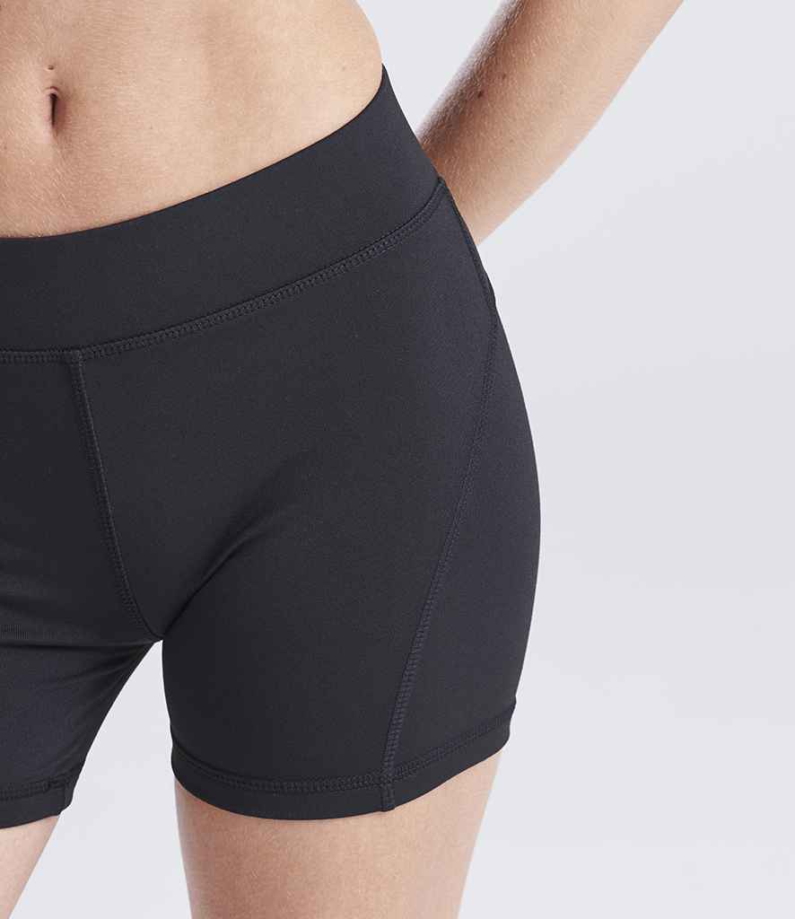 AWDis Ladies Cool Training Shorts - Jet Black