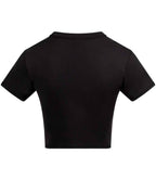 AWDis Ladies Cool Recycled Cropped T-Shirt - Jet Black