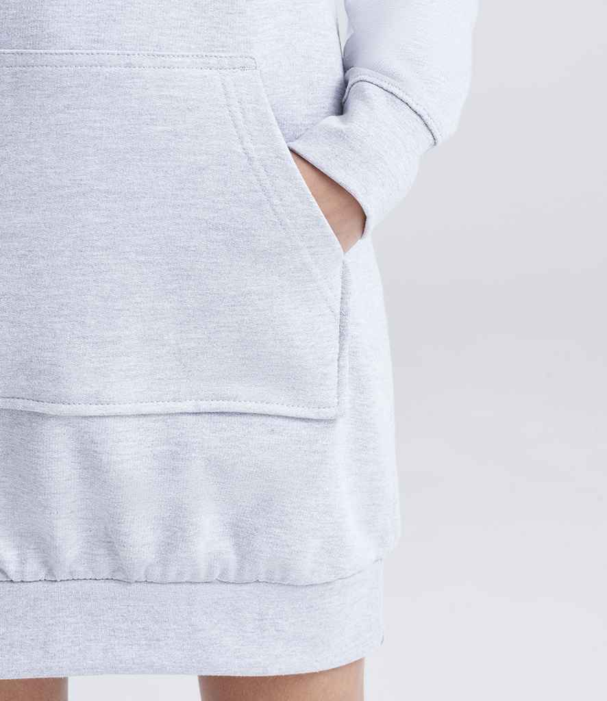 AWDis Ladies Hoodie Dress - Heather Grey