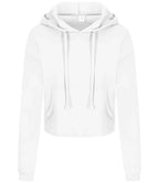 AWDis Ladies Cropped Hoodie - Arctic White
