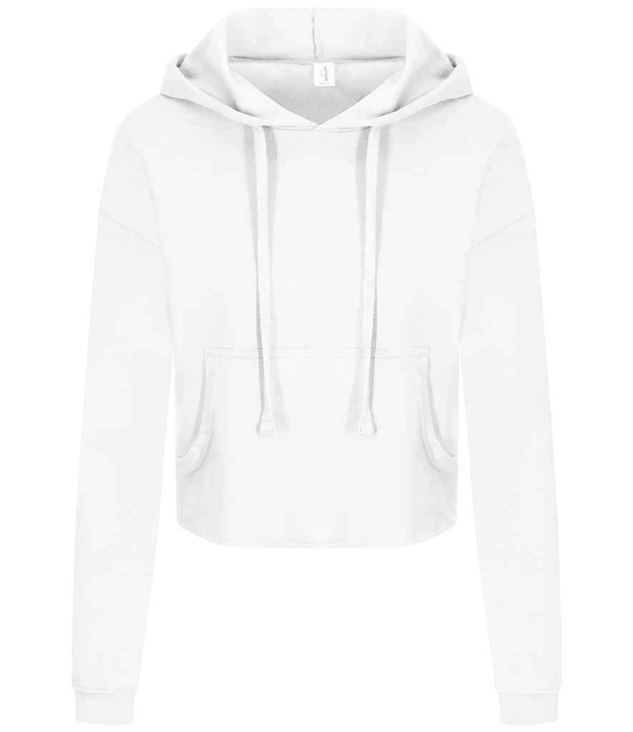 AWDis Ladies Cropped Hoodie - Arctic White