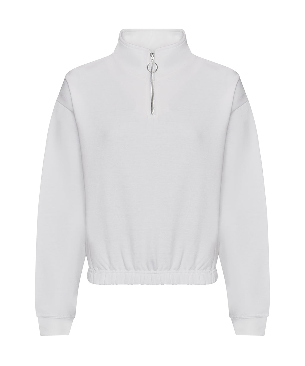 Women's cropped ¼-zip sweat