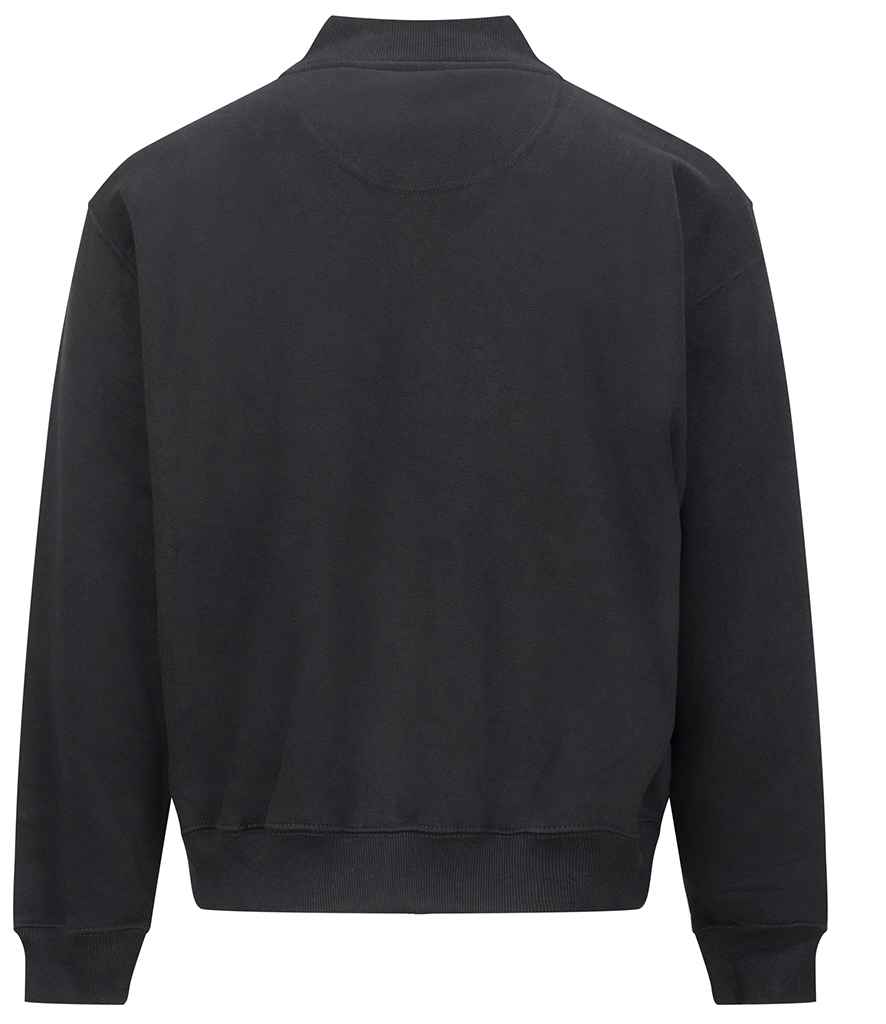 AWDis Signature Heavyweight Bomber Sweat Jacket - Deep Black
