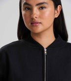 AWDis Signature Heavyweight Bomber Sweat Jacket - Deep Black