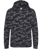 AWDis Kids Camo Hoodie - Black Camo