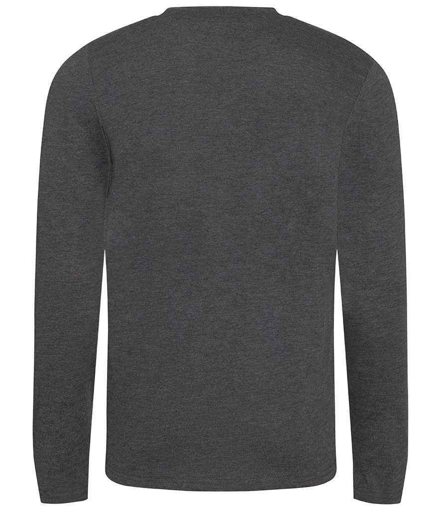 AWDis Long Sleeve Tri-Blend T-Shirt - Heather Charcoal