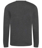 AWDis Long Sleeve Tri-Blend T-Shirt - Heather Charcoal