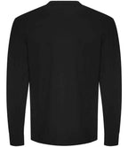AWDis Unisex Oversize 100 Long Sleeve T-Shirt - Deep Black