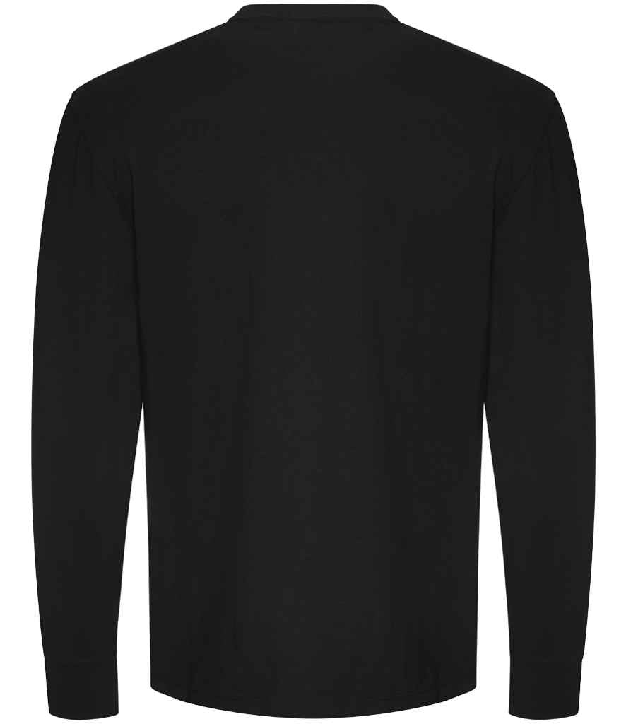 AWDis Unisex Oversize 100 Long Sleeve T-Shirt - Deep Black