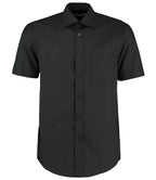 Kustom Kit Short Sleeve Classic Fit Business Shirt - Black
