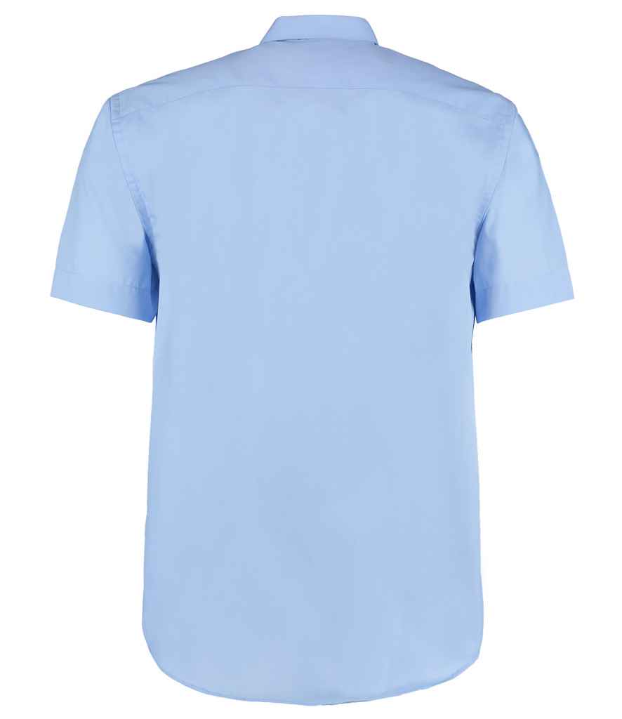 Kustom Kit Short Sleeve Classic Fit Business Shirt - Light Blue