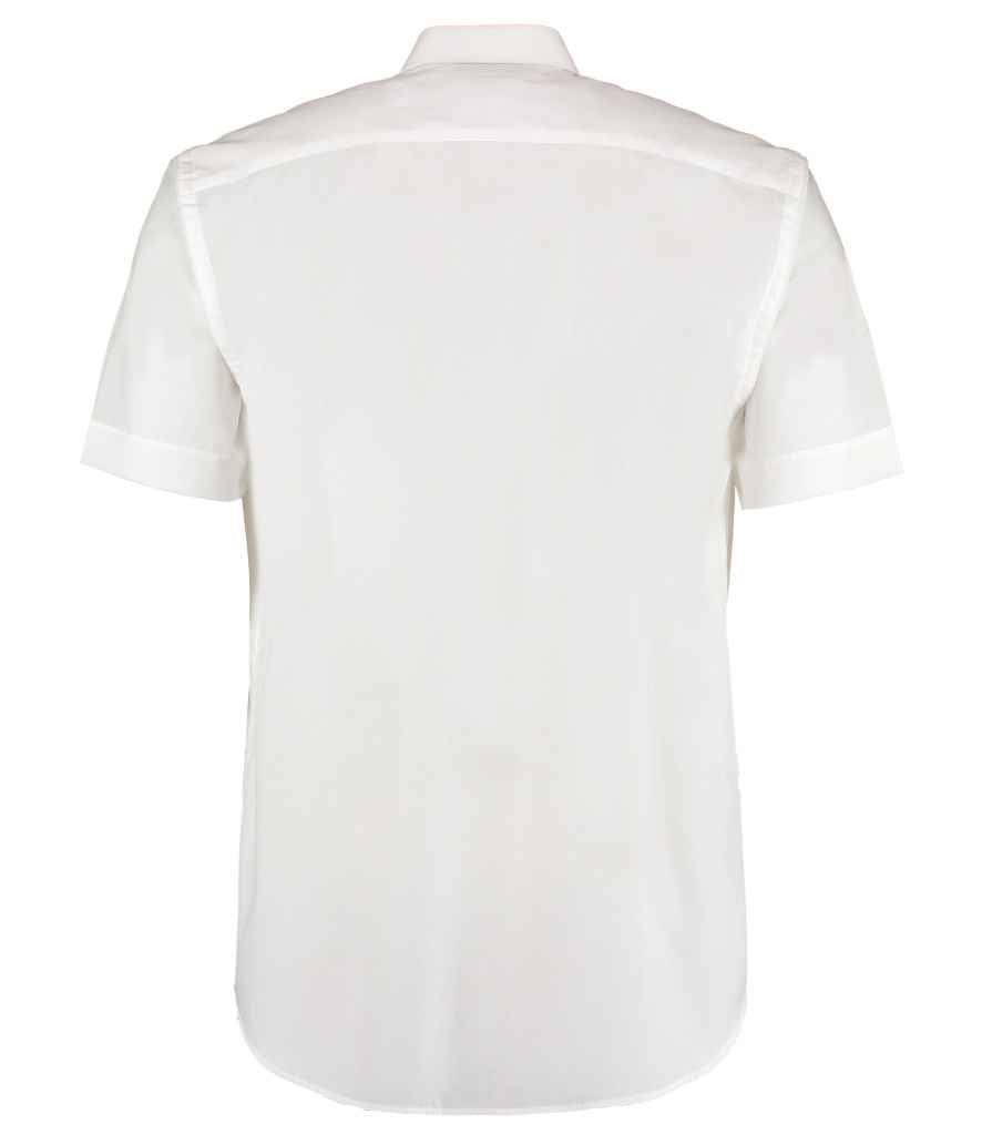 Kustom Kit Short Sleeve Classic Fit Business Shirt - White