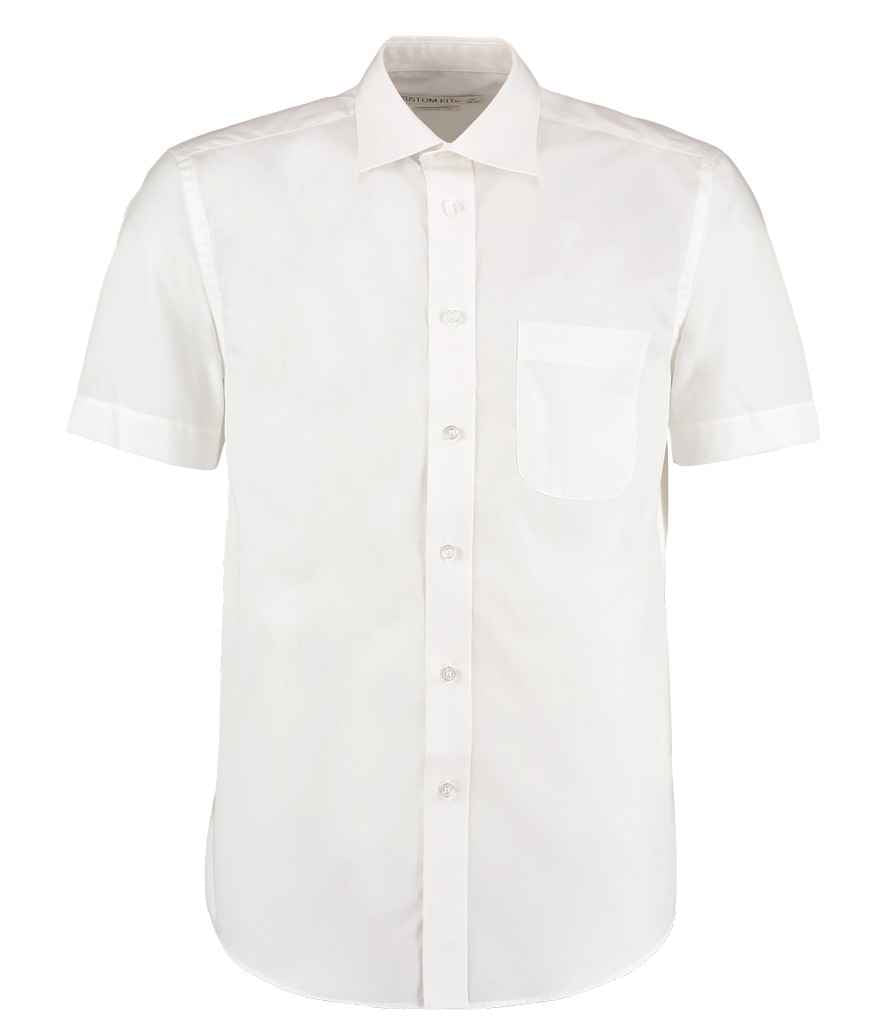 Kustom Kit Short Sleeve Classic Fit Business Shirt - White