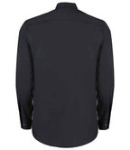 Kustom Kit Long Sleeve Classic Fit Business Shirt - Black