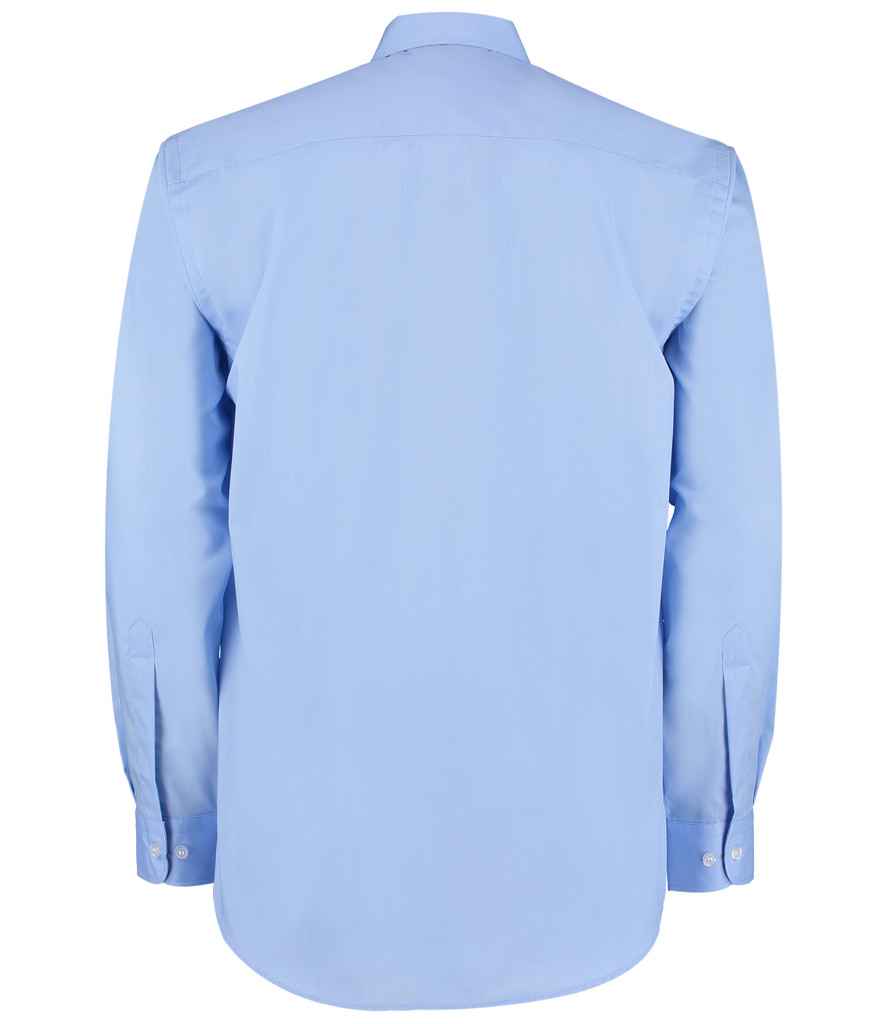 Kustom Kit Long Sleeve Classic Fit Business Shirt - Light Blue