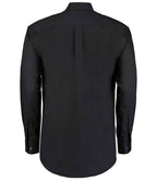 Kustom Kit Premium Long Sleeve Classic Fit Oxford Shirt - Black