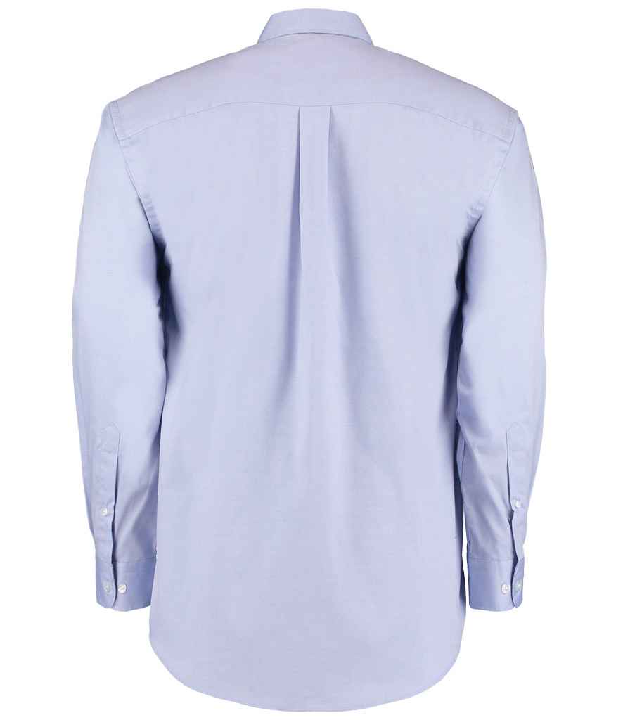 Kustom Kit Premium Long Sleeve Classic Fit Oxford Shirt - Light Blue