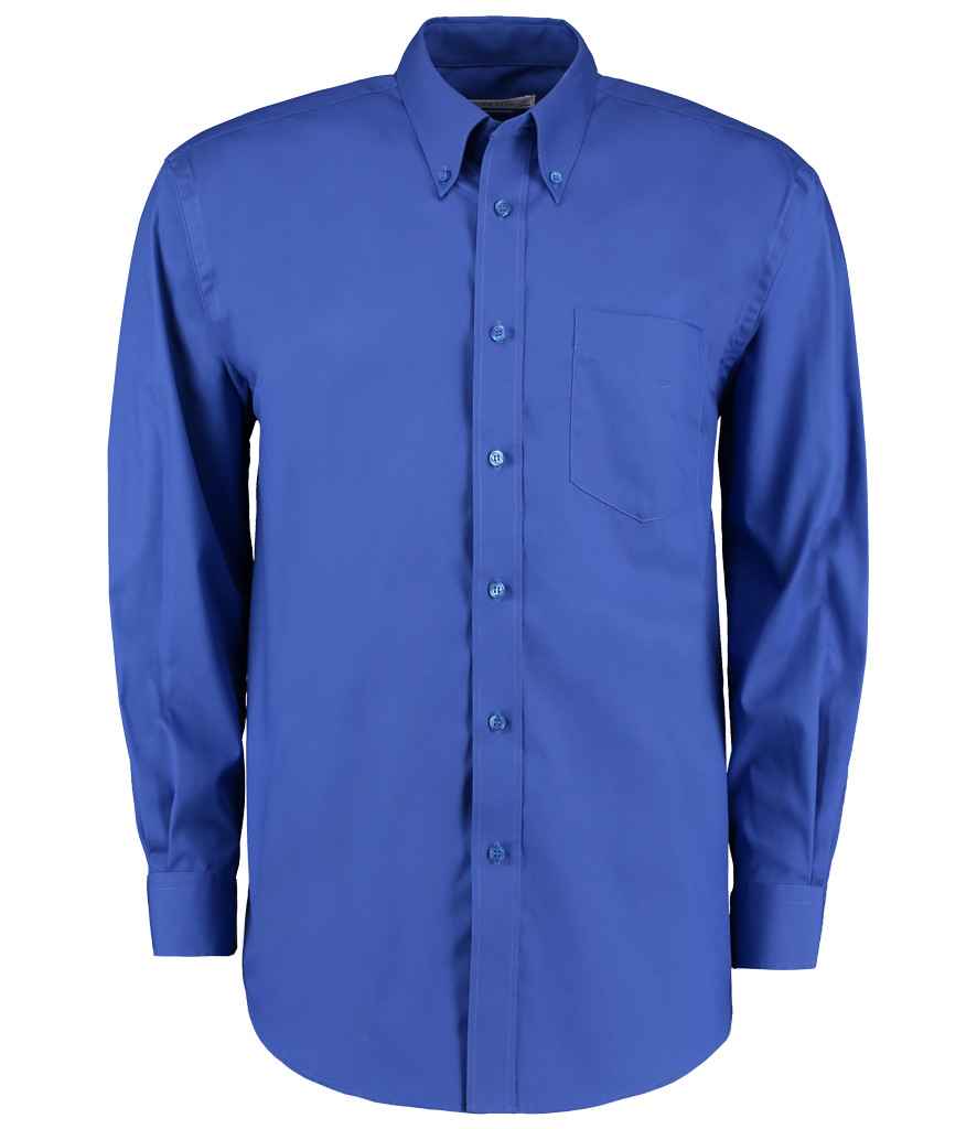 Kustom Kit Premium Long Sleeve Classic Fit Oxford Shirt - Royal Blue