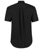 Kustom Kit Premium Short Sleeve Classic Fit Oxford Shirt - Black