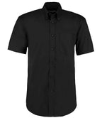 Kustom Kit Premium Short Sleeve Classic Fit Oxford Shirt - Black