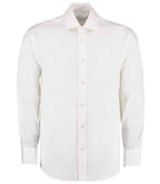 Kustom Kit Premium Long Sleeve Classic Fit Oxford Shirt - White