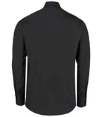 Kustom Kit Long Sleeve Tailored Business Shirt - Black