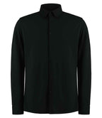 Kustom Kit Long Sleeve Superwash® 60°C Piqué Shirt - Black