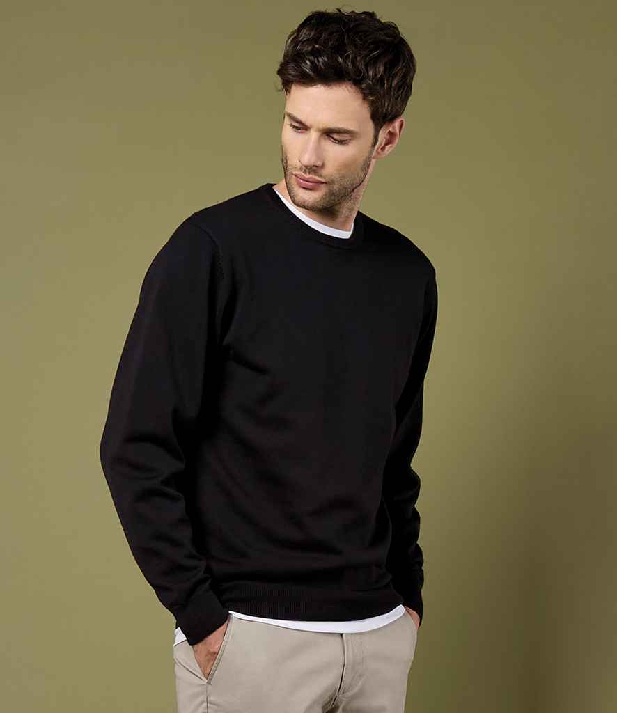 Kustom Kit Arundel Crew Neck Sweater - Black