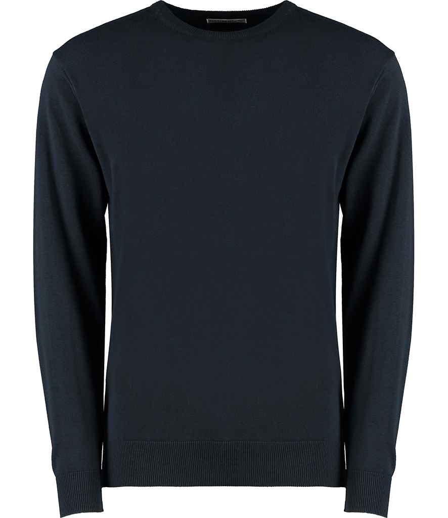 Kustom Kit Arundel Crew Neck Sweater - Navy