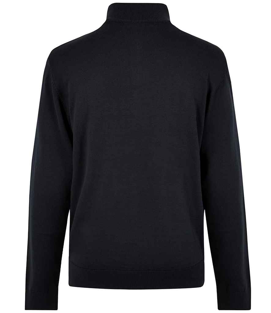 Kustom Kit Regular Fit Arundel 1/4 Zip Sweater - Navy